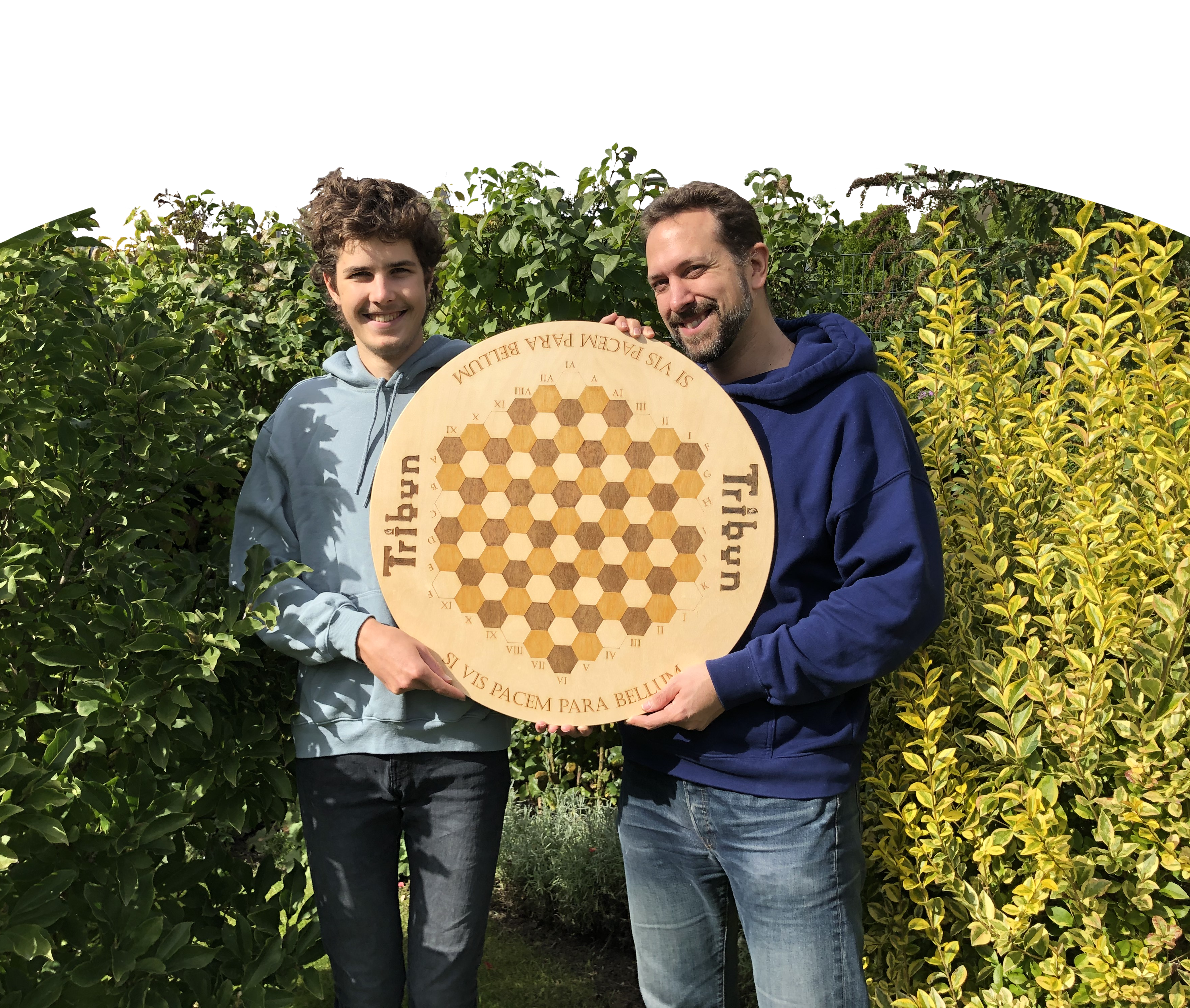 Founders with wooden board